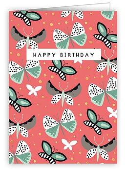Butterflies Pretty in Print,  Minicard
