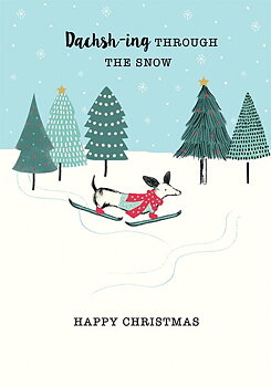 Frank Skiing, Xmas Single Card