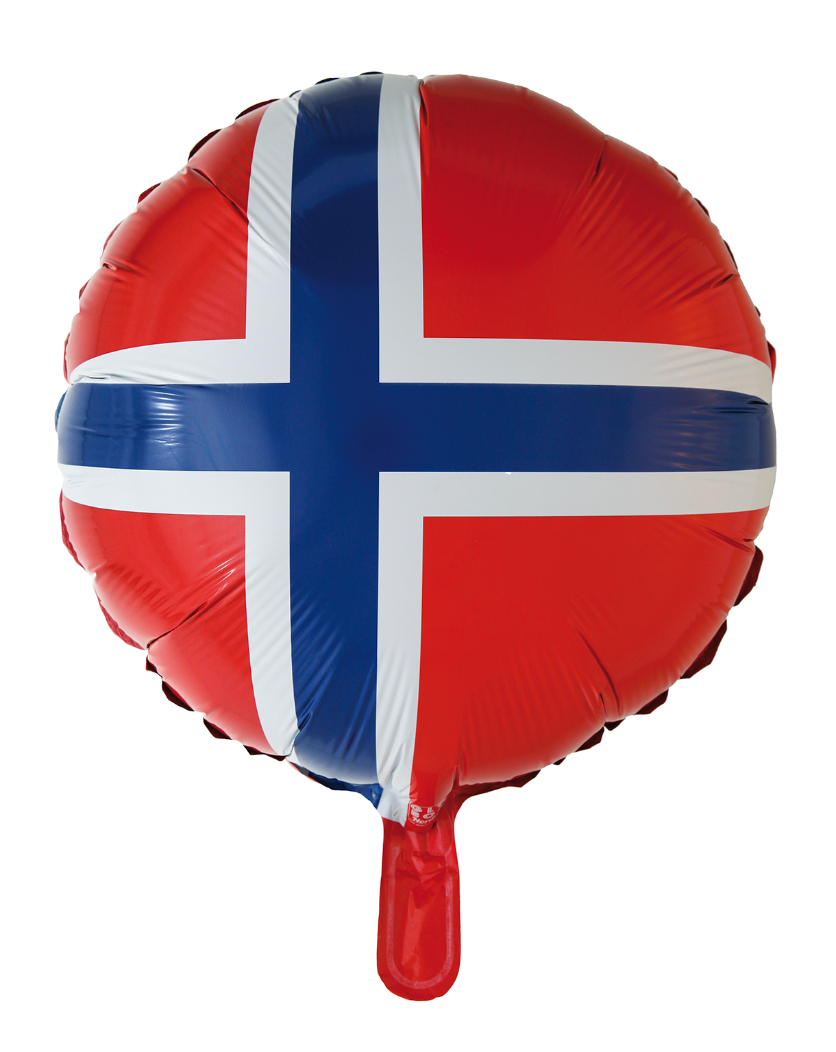 Folieballong med Norges flagg (46 cm)