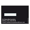 Postnord, felanmälan dekal för nya versionen ID nummer dekal.