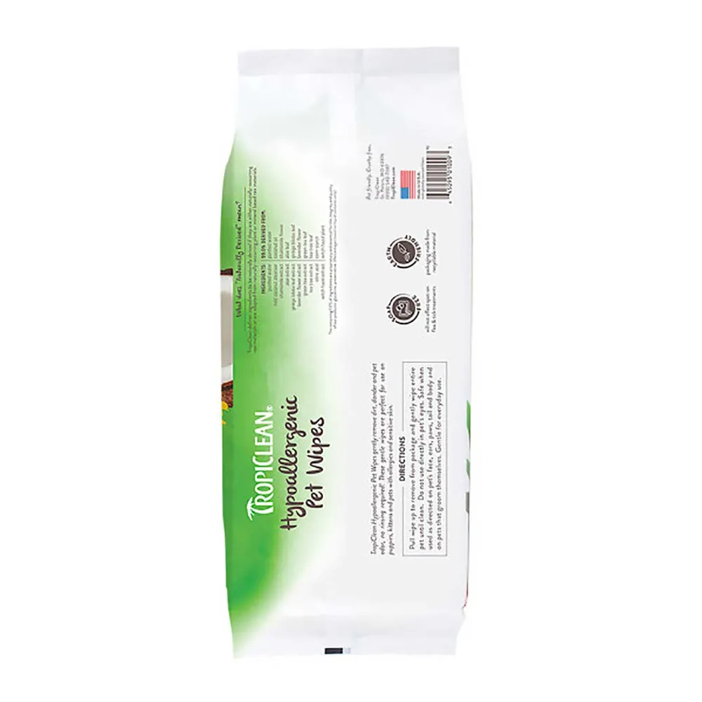Tropiclean Hypo Allergenic Wipes - 2