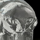 エリック・ホグラン  クリアガラスの動物   (8cm)  1960年代 H1997