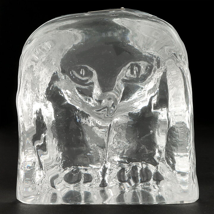 エリック・ホグラン  クリアガラスの動物   (8cm)  1960年代 H1997