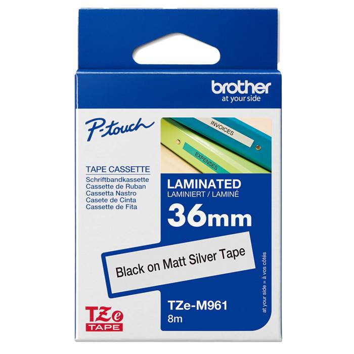 Märkband TZeM961 36mm sv/m.sil - 2