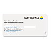 Vattenfall felanmälan dekal för nya versionen ID nummer dekal.