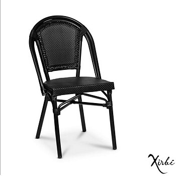 Stol Paris,  svart texteline