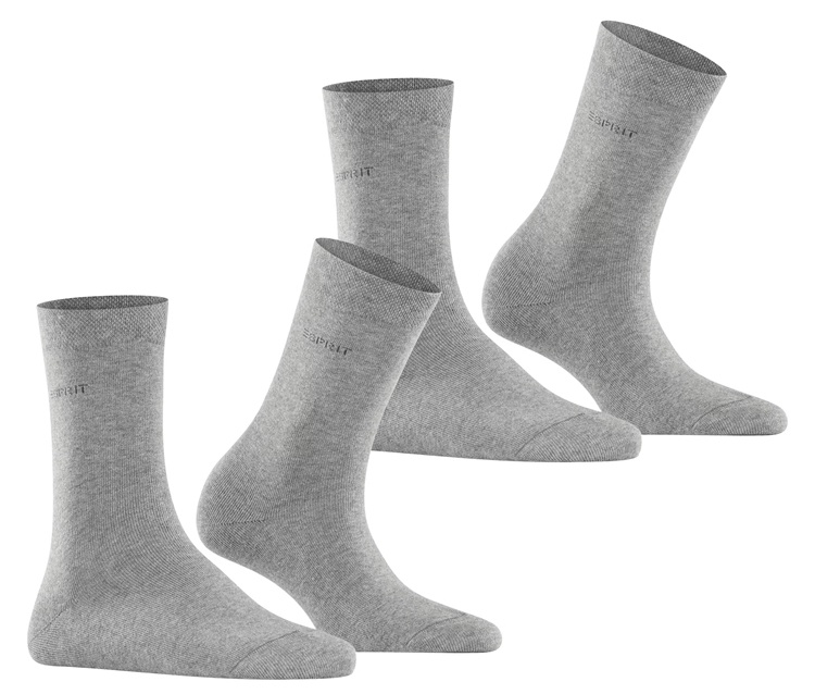 2-Pack Esprit Basic Comfort Grå, Dam