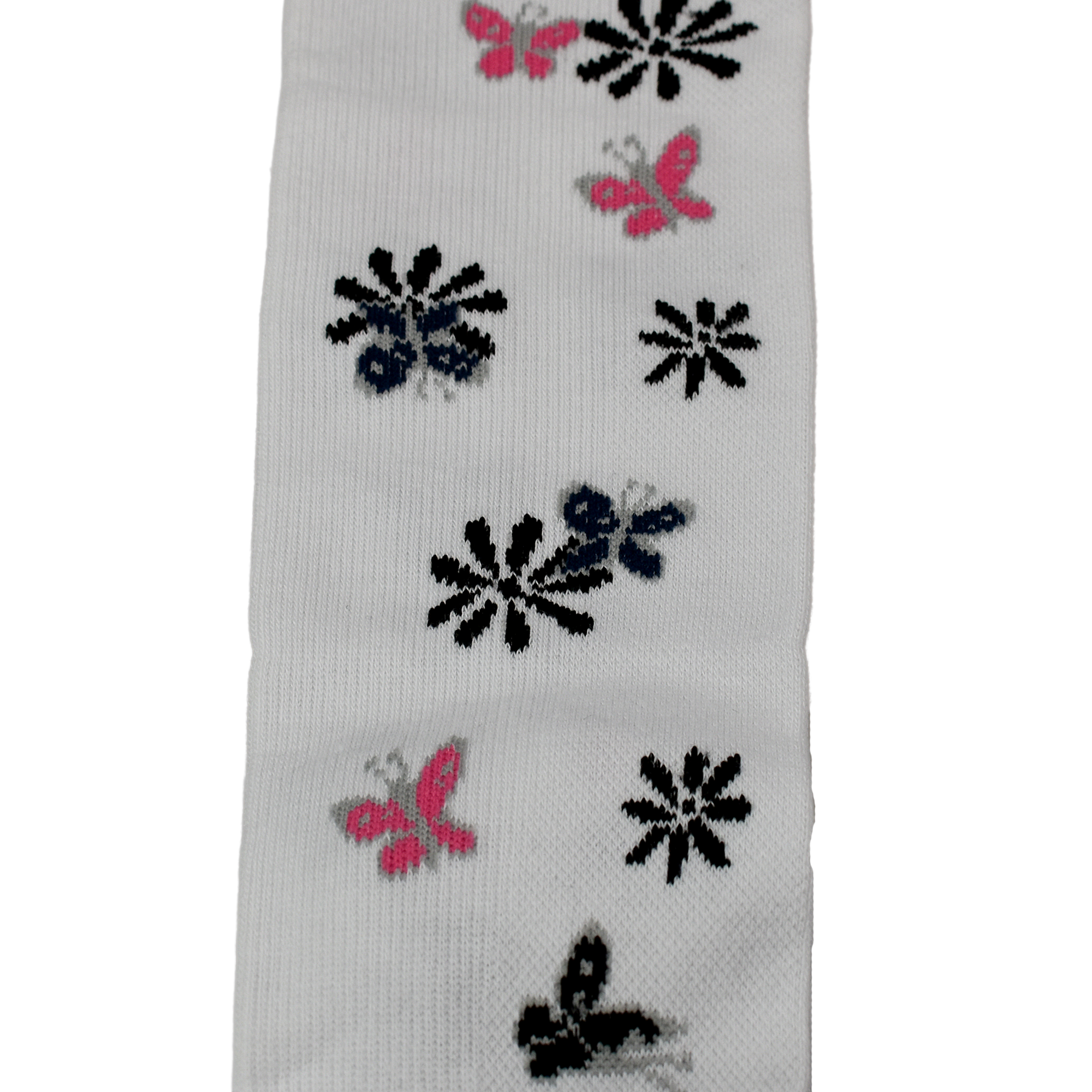 Stödstrumpa fjäril och blomma 18-22 mmHg - utan tåsöm - Bomull - 10