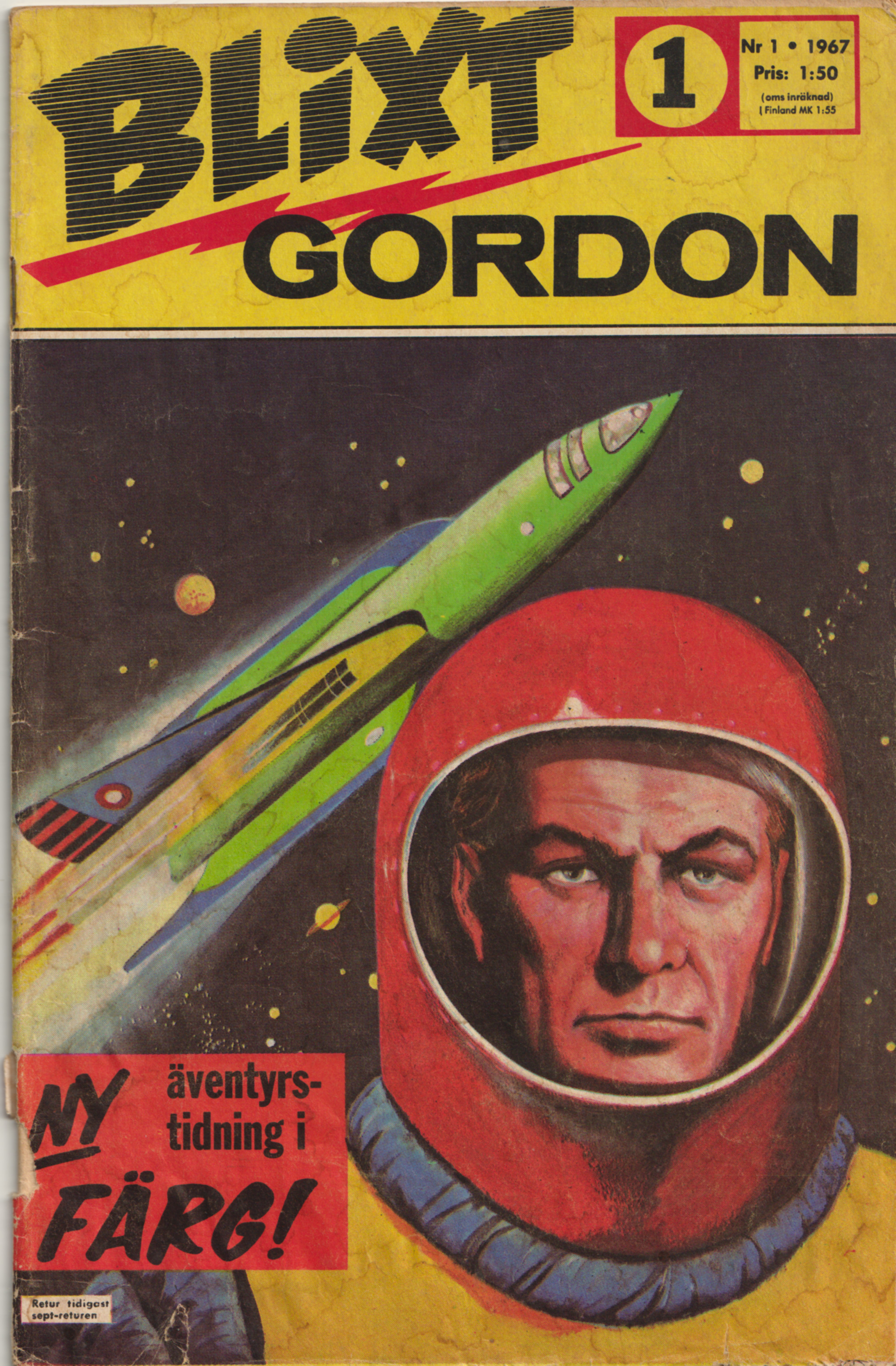 Blixt Gordon 1967 nr 1 begagnad