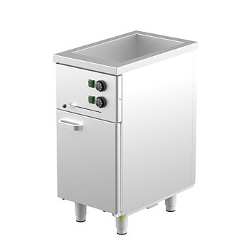 Warming cabinet with water bath, 1 cabinet for GN 1/1