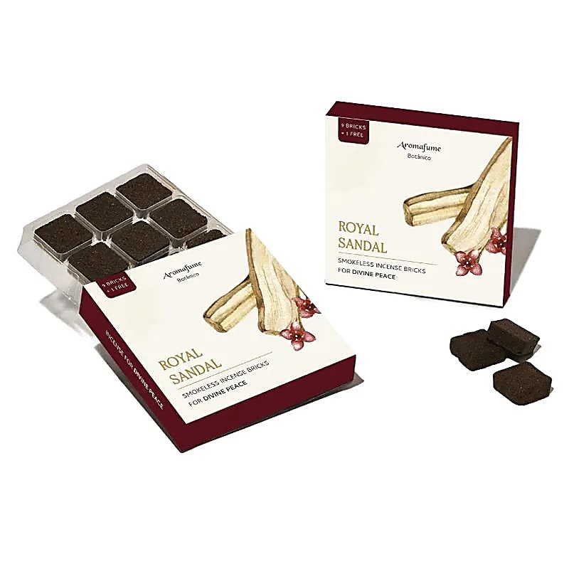 Aromafume Rökelsebricka Royal Sandal, nio stycken per låda.