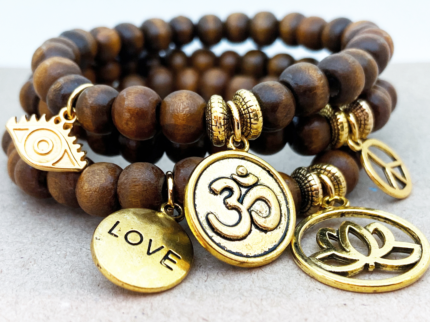 Yogaarmband Love yoga & lotus - 3