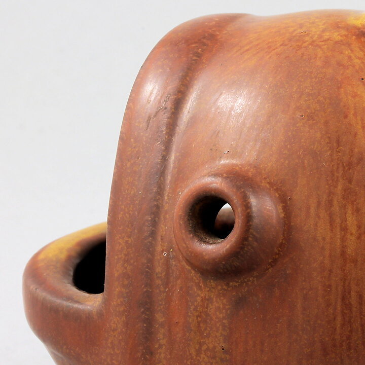 Gunnar Nylund (1940s) Brown Swelling Fish 15 cm