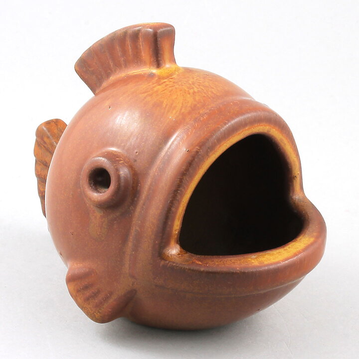 Gunnar Nylund (1940s) Brown Swelling Fish 15 cm