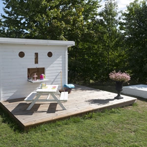 Picnic Mini Vit barnmöbel för trädgård, altan och uteplats i Vara, Lidköping och Skara