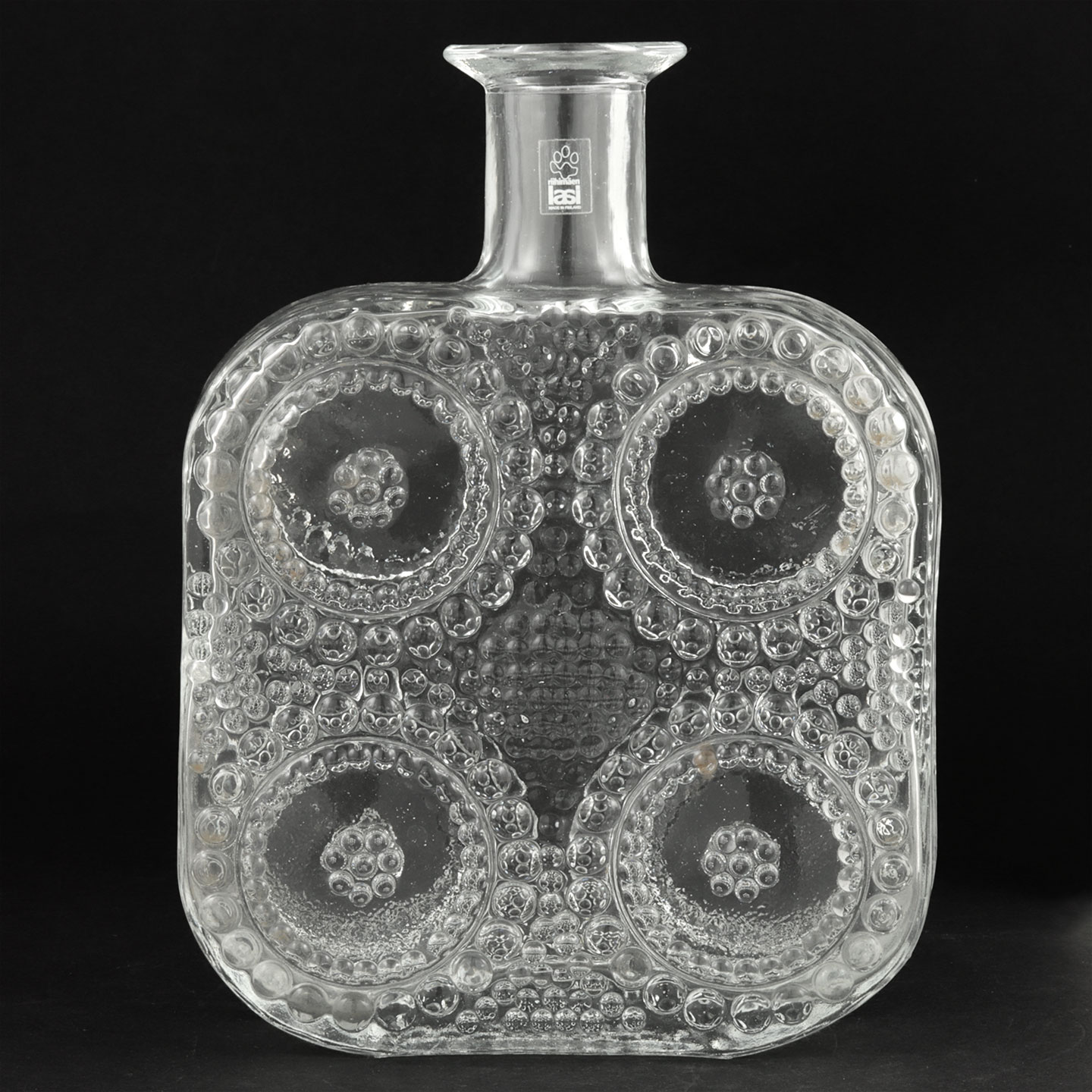 ナニー・スティル Grapponiaシリーズ ボトル型のガラスの花瓶 Vase