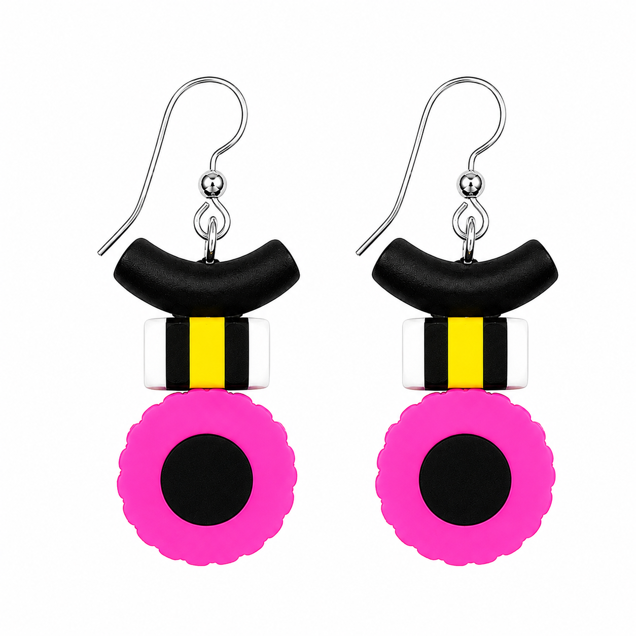Earrings English candy Pink