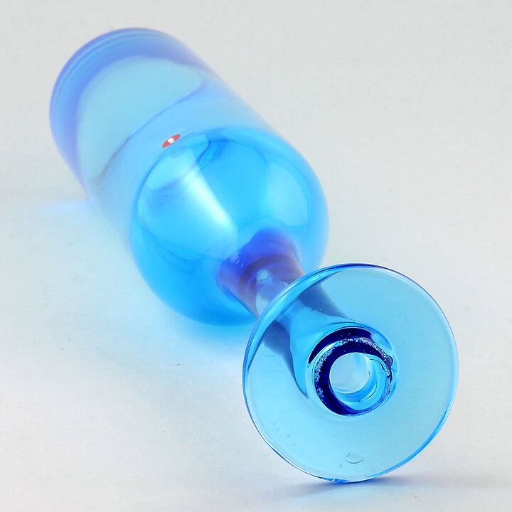 Oiva Toikka (1990s) Blue Bottle Vase 36 cm (Limited) <with Box>