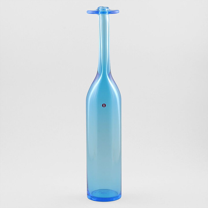 Oiva Toikka (1990s) Blue Bottle Vase 36 cm (Limited) <with Box>