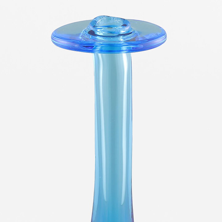 オイバ・トイッカ  数量限定！ ブルーのボトル型の花瓶 Vase 36cm 1990年代 〈箱付き〉
