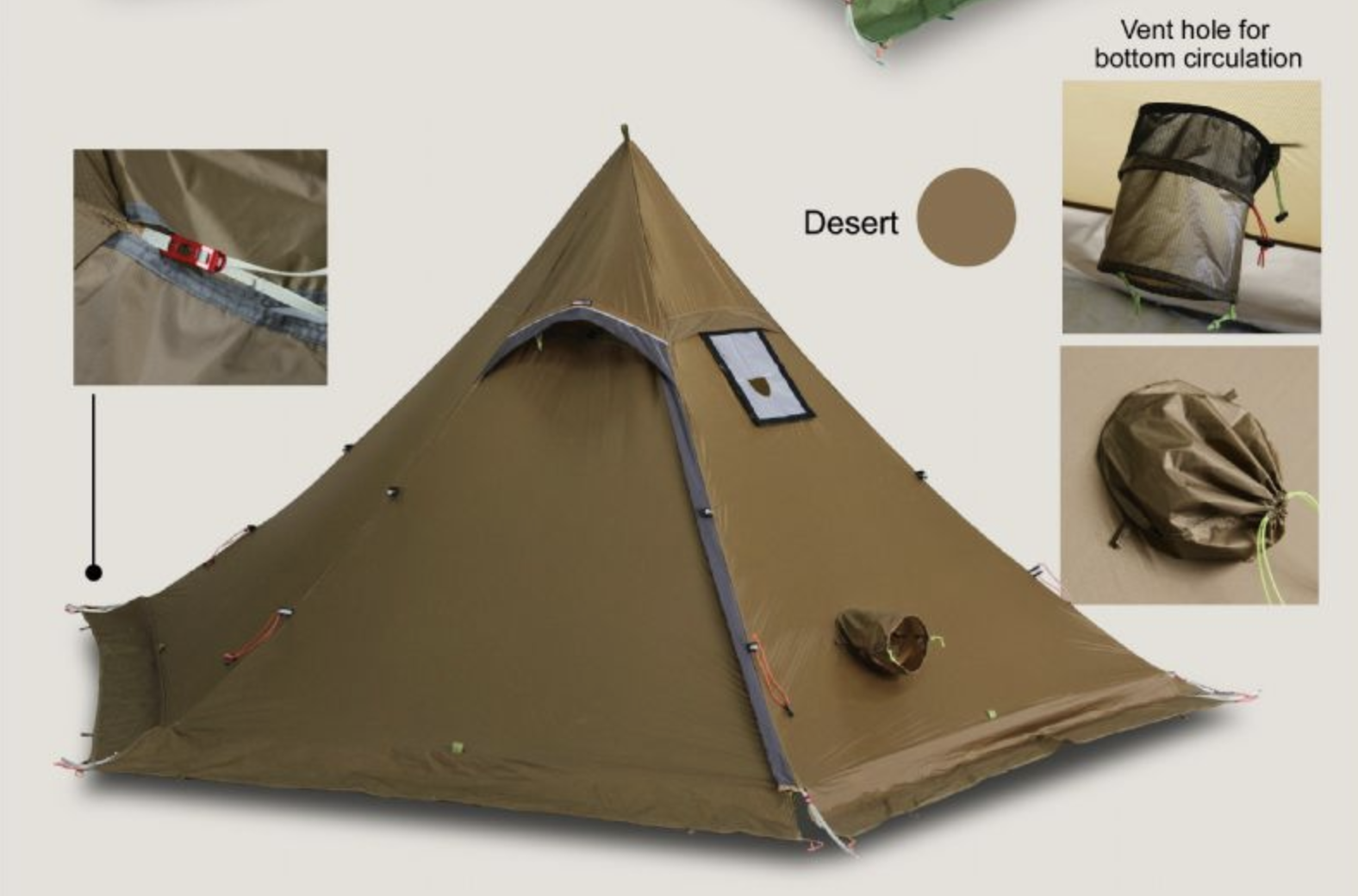 Luxe Outdoor Sil Hexpeak F6es winter tent