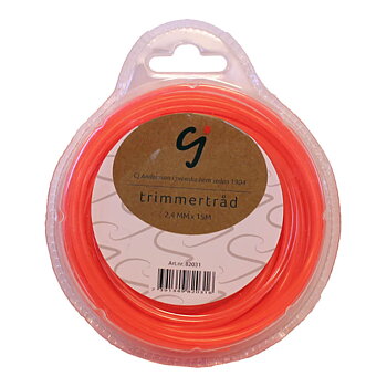 Trimmertråd 2,4 mm x 15 m.