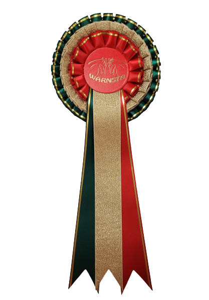 1033 - Rosett, metallic, 3 kransar 3 band, 34 cm - 4