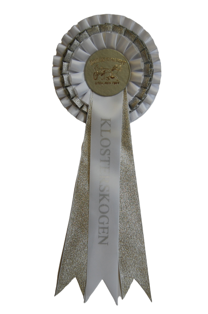1033 - Rosett, metallic, 3 kransar 3 band, 34 cm - 8