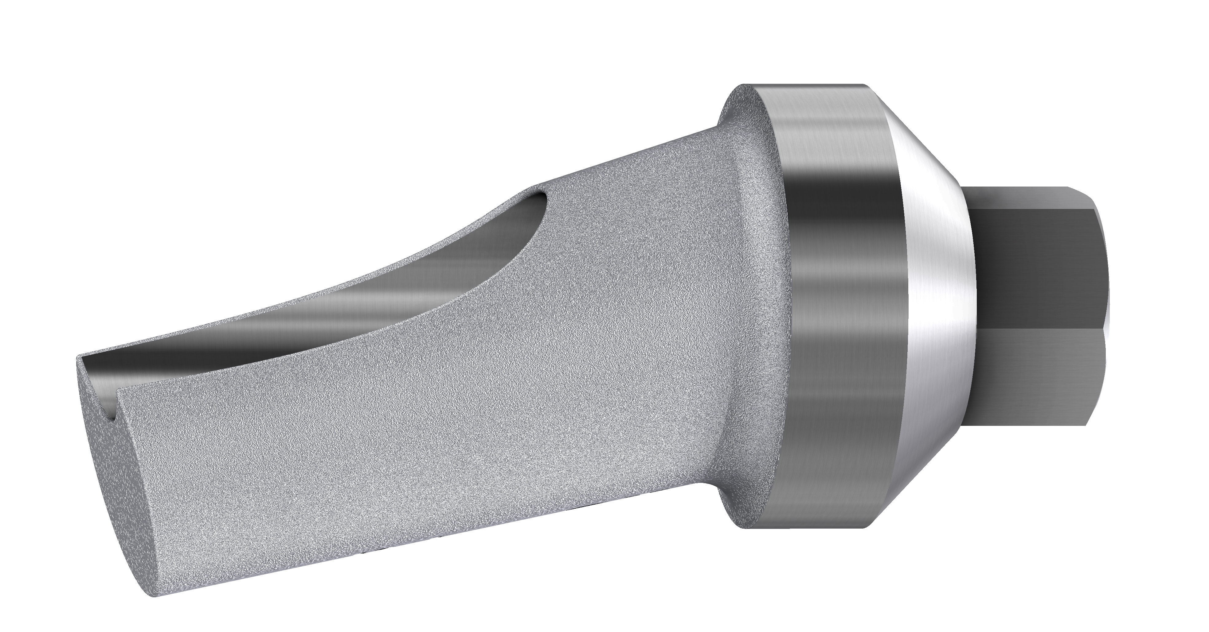 Vinklet cementerbart titanabutment 15° WP til MIS® Seven