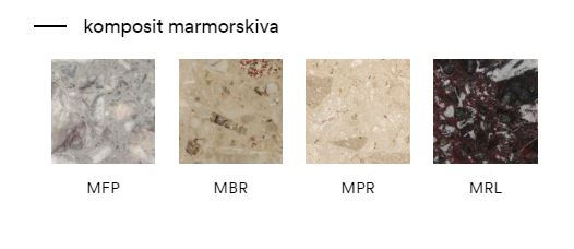 Bordsskiva Komposit marmor, olika nyanser - 13