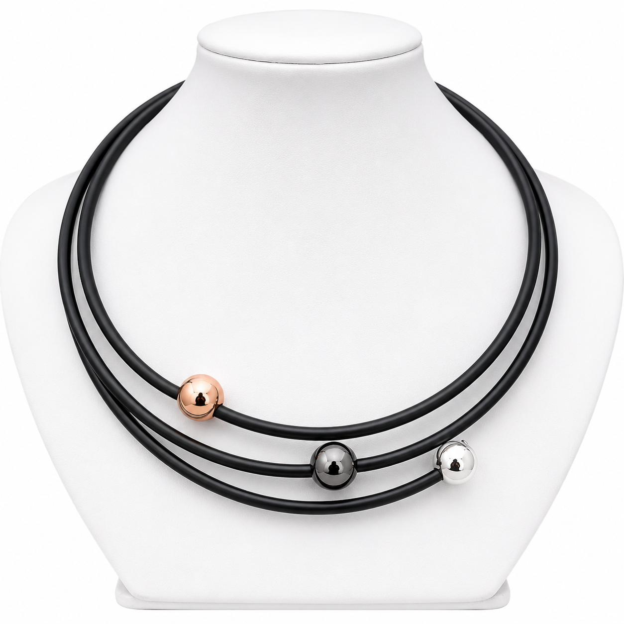 Mimmi Halsband Rosé Hematit silver