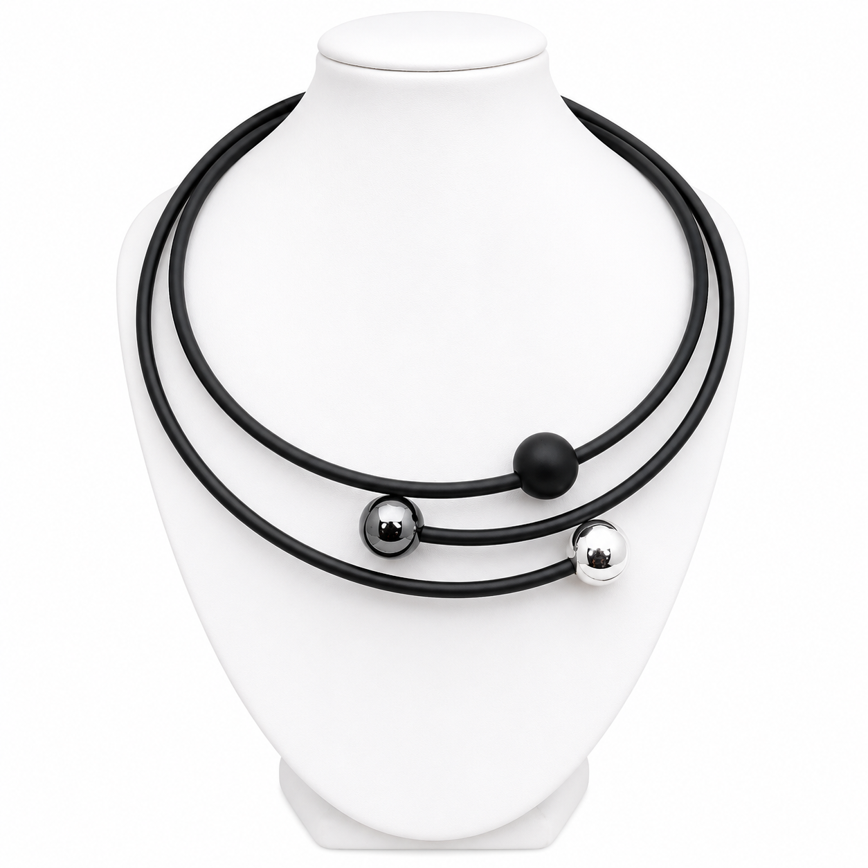 Mimmi Halsband  Silver  Onyx Hematit