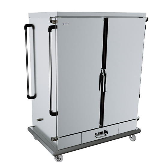 Hot banquette trolley with 2 doors each for 11x GN 2/1 max. h = 60 mm