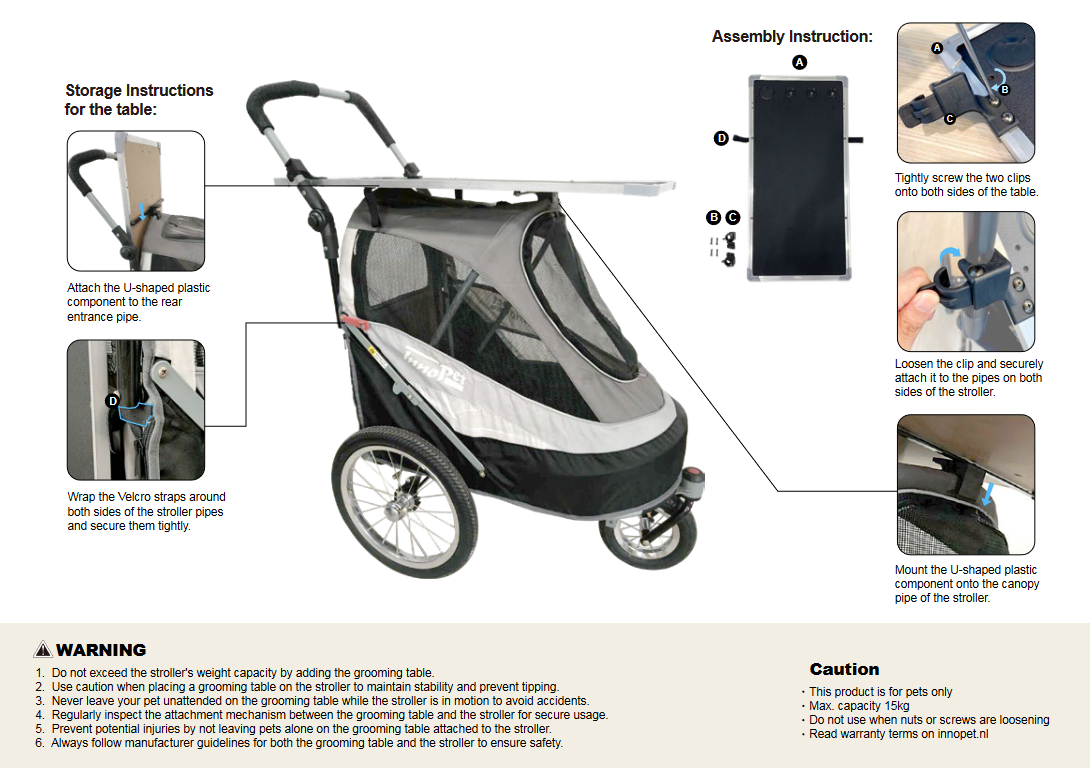 INNOPET-GROOMING TABLE IPS-050/GT - Sporty Dog Trailer - 2