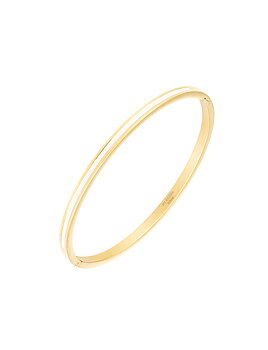 Poppy mini bangle, white gold