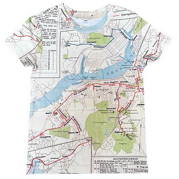 T-shirt spårvagnskarta