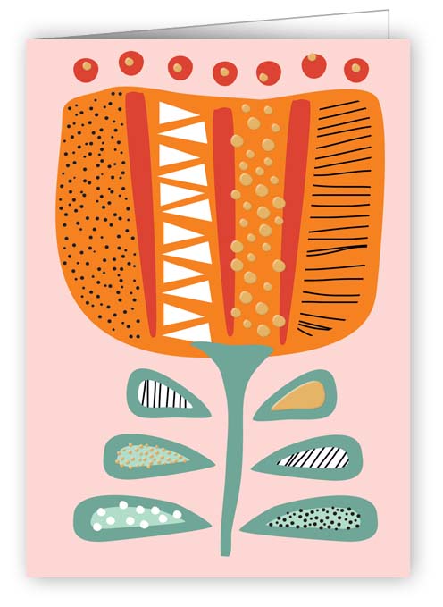 Orange Flower, Mini Card