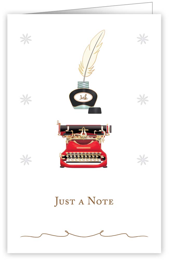 Just a Note Typewriter, Greeting Card