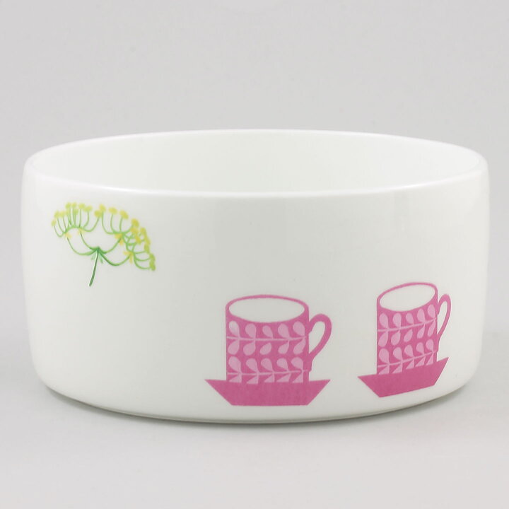 Stig Lindberg (Pynta 1962) Cylinder Bowl with Colorful Decor 13 cm