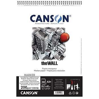 Canson  Markerblock The Wall 200gr A3 30ark