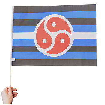 BDSM flag on a stick medium size 