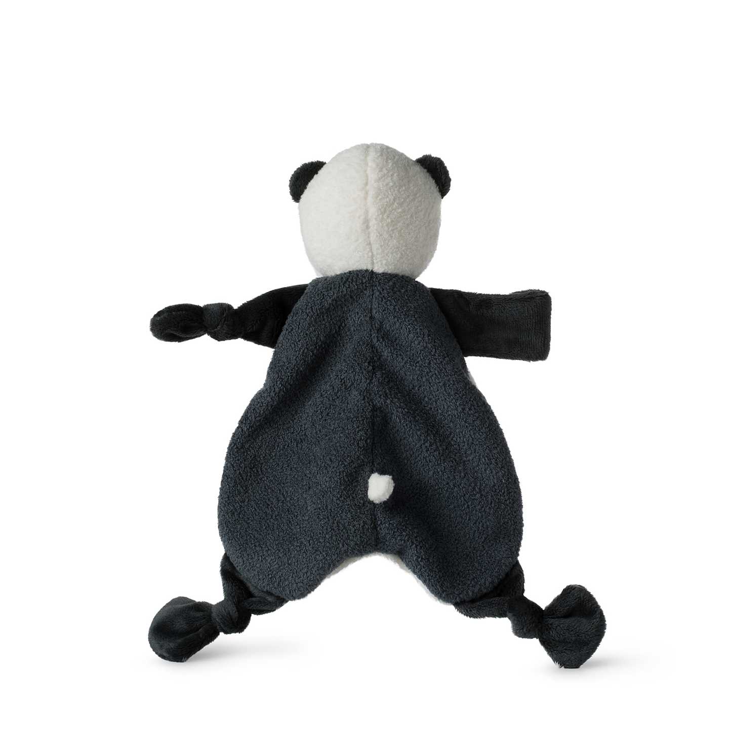 Snutefelt panda takaa katsottuna
