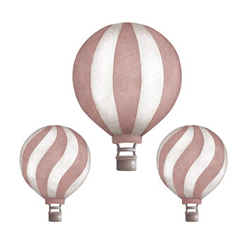 Dark pink Vintage Balloon set