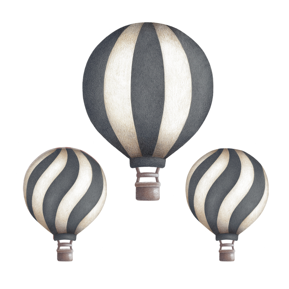 Mörkblå Vintage Luftballonger