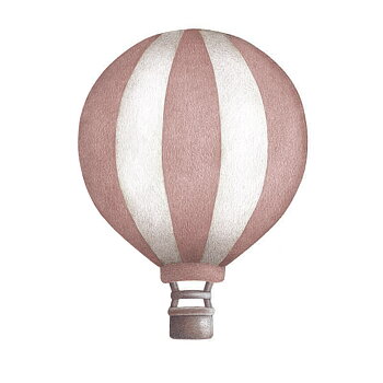 Gammelrosa Randig Vintage Luftballong