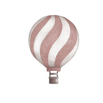 Gammelrosa Vågig Vintage Luftballong