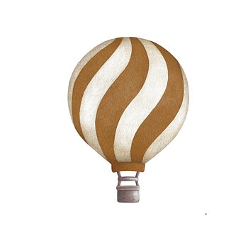 Dark mustard  Wavey Vintage Balloon