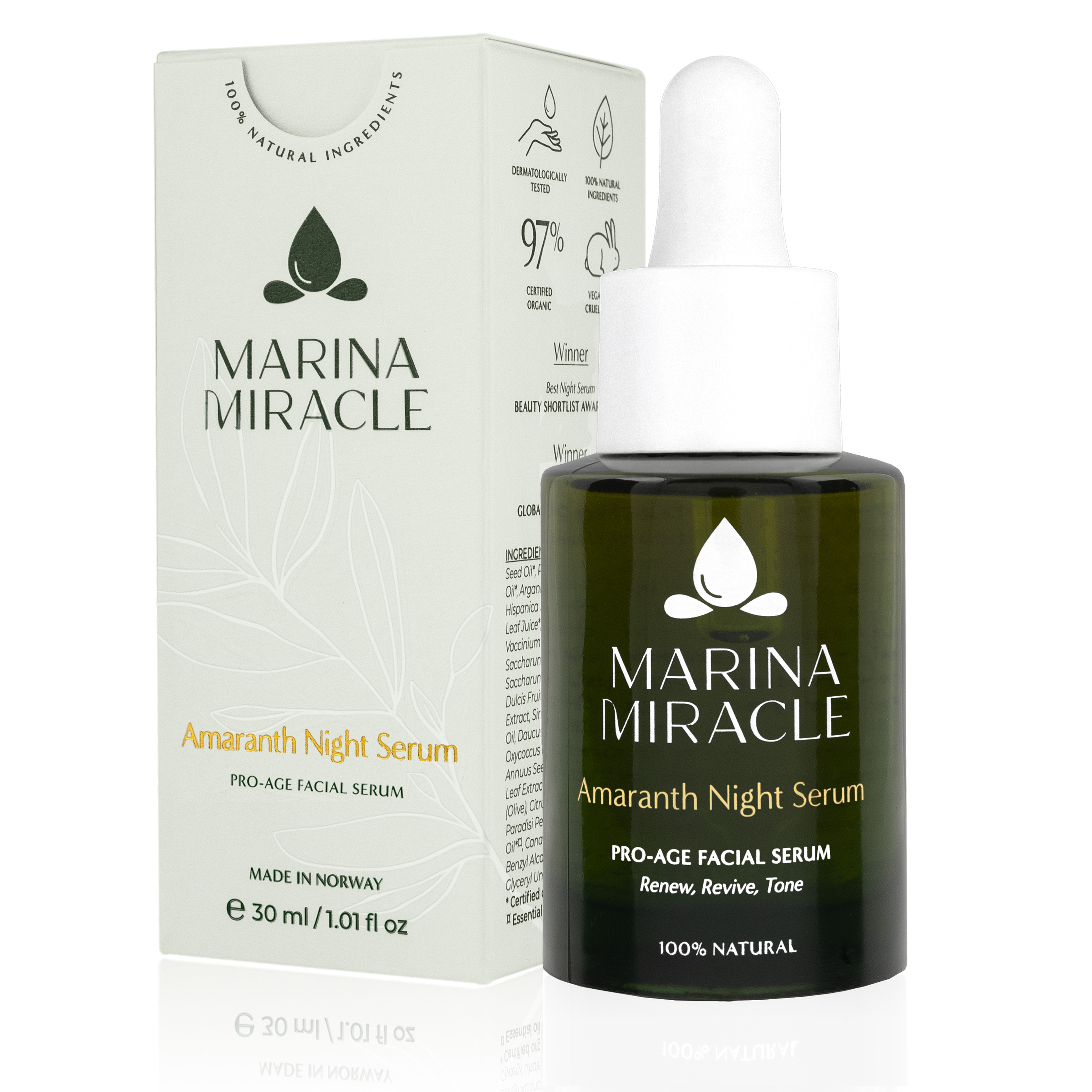 Marina Miracle Amaranth Night Serum 30ml - 2