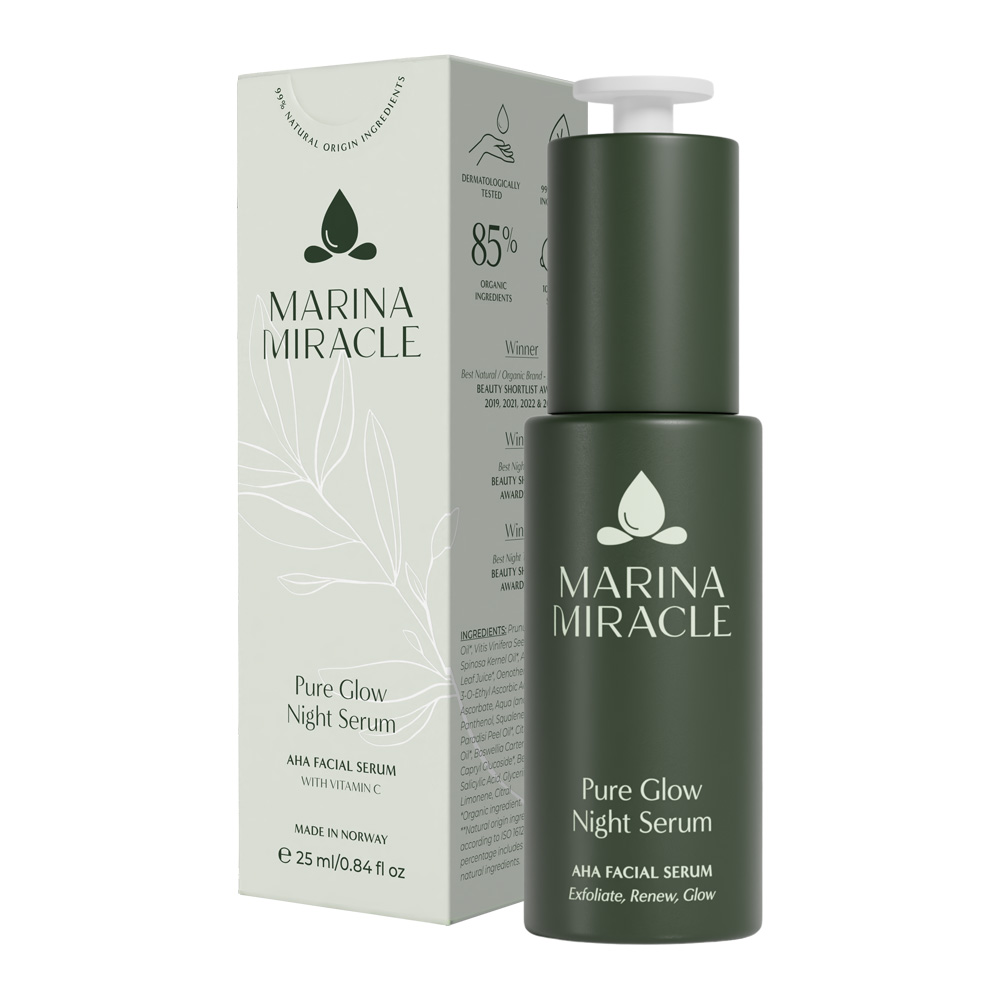 Marina Miracle Pure Glow Night Serum (Argan Night Serum) 25ml - 2