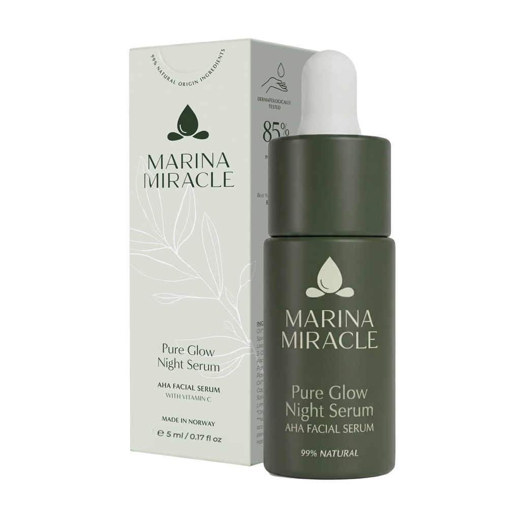 Marina Miracle Pure Glow Night Serum (Argan Night Serum) 5ml - 2